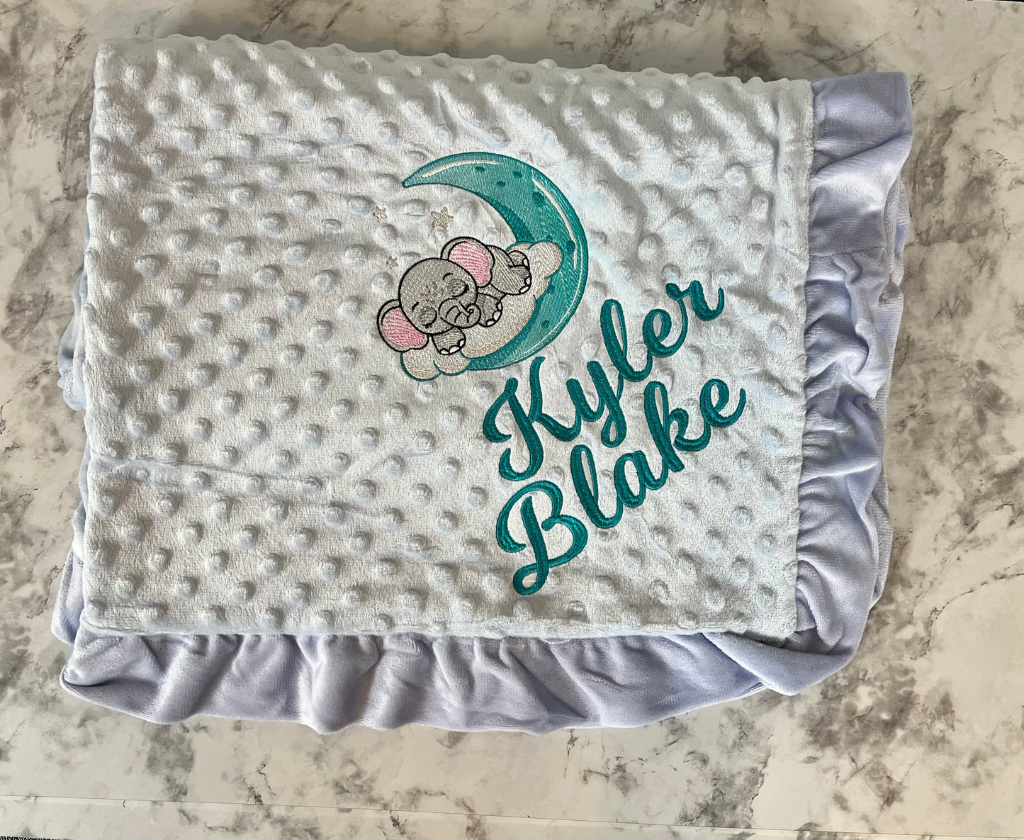 Personalized Embroidered baby blanket