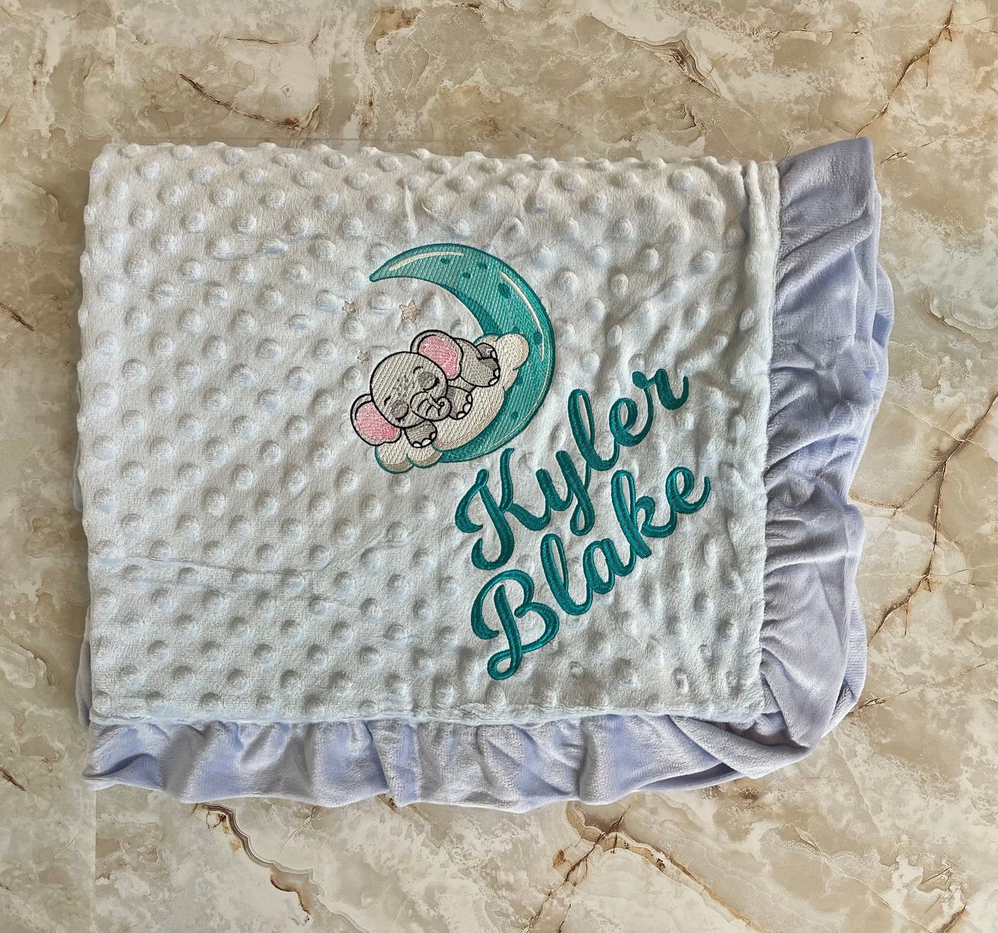 Personalized Embroidered baby blanket